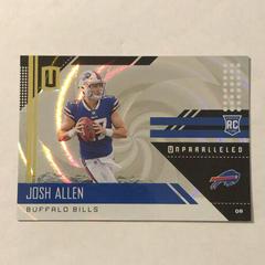 Josh Allen [Whirl] #207 Football Cards 2018 Panini Unparalleled Prices