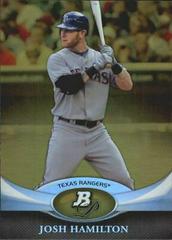 Josh Hamilton [Gold] #75 Baseball Cards 2011 Bowman Platinum Prices