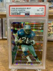 Curtis Martin [Atomic Refractor] Football Cards 1998 Bowman's Best Prices