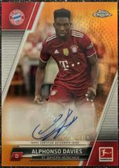 Alphonso Davies [Orange] #BCA-AD Soccer Cards 2021 Topps Chrome Bundesliga Autographs Prices