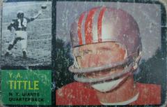 Y.A. Tittle #102 Football Cards 1962 Topps Prices