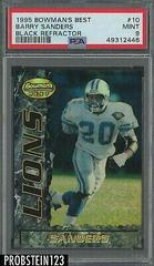 Barry Sanders [Black Refractor] #10 Football Cards 1995 Bowman's Best Prices