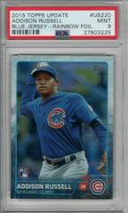 Addison Russell [Blue Jersey Rainbow Foil] #US220 Baseball Cards 2015 Topps Update Prices