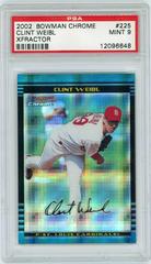 Clint Weibl [Xfractor] #225 Baseball Cards 2002 Bowman Chrome Prices