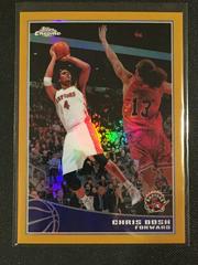Chris Bosh [Gold Refractor] #88 Basketball Cards 2009 Topps Chrome Prices