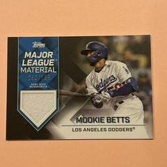 Mookie Betts [Series 2 Black] #MLM-MB Baseball Cards 2022 Topps Major League Material Relics Prices