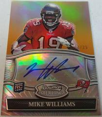 Mike Williams [Gold Refractor] #BSAMW Football Cards 2010 Bowman Sterling Autographs Prices