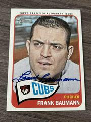 Frank Baumann #FB Baseball Cards 2014 Topps Heritage Real One Autographs Prices