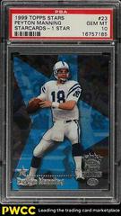 Peyton Manning [1 Star] #23 Football Cards 1999 Topps Stars Starcards Prices