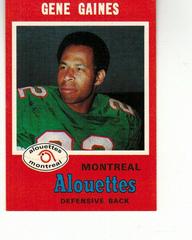 Gene Gaines Football Cards 1971 O Pee Chee CFL Prices