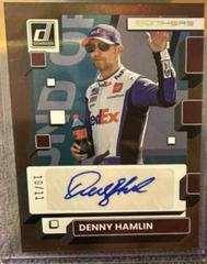 Denny Hamlin [Holo Gold] #M-DH Racing Cards 2023 Panini Donruss NASCAR Monikers Autographs Prices