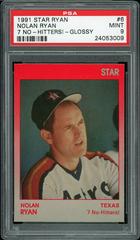 Nolan Ryan [7 No Hitters! Glossy] Baseball Cards 1991 Star Ryan Prices