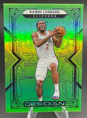 Kawhi Leonard [Green Flood] #2 Basketball Cards 2021 Panini Obsidian Prices