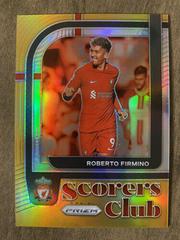 Roberto Firmino [Gold] Soccer Cards 2022 Panini Prizm Premier League Scorers Club Prices