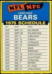 Chicago Bears [Hand Cut] Football Cards 1975 Topps Team Checklists Prices