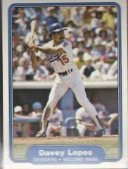 Davey Lopes #12 Baseball Cards 1982 Fleer Prices