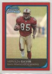 Vernon Davis [Red Refractor] #225 Football Cards 2006 Bowman Chrome Prices