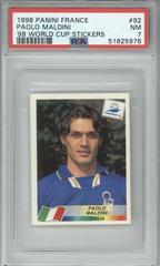 Paolo Maldini #92 Soccer Cards 1998 Panini France World Cup Stickers Prices