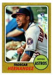Teoscar Hernandez [Chrome Gold Refractor] #654 Baseball Cards 2017 Topps Heritage Prices