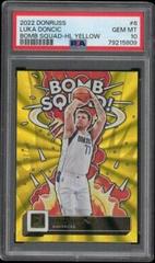 Luka Doncic [Yellow Laser] #6 Basketball Cards 2022 Panini Donruss Bomb Squad Prices