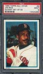 Jim Rice #6 Baseball Cards 1985 Topps All Star Glossy Set of 40 Prices