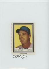 Gus Bell Baseball Cards 1962 Topps Stamps Prices