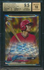 Shohei Ohtani [Gold Refractor] #RA-SO Baseball Cards 2018 Topps Chrome Rookie Autograph Prices