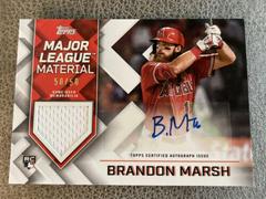 Brandon Marsh Baseball Cards 2022 Topps Major League Material Autographs Prices