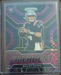 Bailey Zappe [Purple Power] #E-4 Football Cards 2022 Panini Prizm Emergent Prices