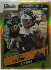 Ray Lewis [Timeless Tributes Gold] #101 Football Cards 2021 Panini Classics Prices