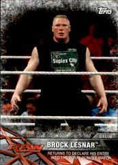 Brock Lesnar Wrestling Cards 2017 Topps WWE Road To Wrestlemania Prices