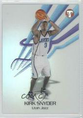 Kirk Snyder #173 Basketball Cards 2004 Topps Pristine Prices