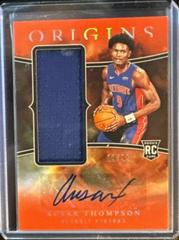 Ausar Thompson [Red] #2 Basketball Cards 2023 Panini Origins Rookie Jersey Autograph Prices