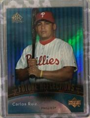 Carlos Ruiz [Turquoise] Baseball Cards 2005 Upper Deck Reflections Prices
