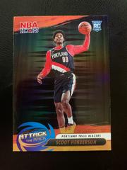 Scoot Henderson [Holo] #4 Basketball Cards 2023 Panini Hoops Attack the Rack Prices