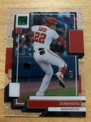 Juan Soto [Green] #44 Baseball Cards 2022 Panini Chronicles Clearly Donruss Prices