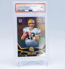 Aaron Rodgers [Gold Holofoil O's] #36 Football Cards 2008 Panini Donruss Gridiron Gear Prices