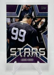 Aaron Judge [Stars in Service] Baseball Cards 2021 Topps Stars in Service Prices