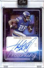 Adrian Peterson [Presenting Autograph Platinum] #199 Football Cards 2022 Panini One Prices