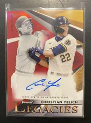 Christian Yelich [Red Refractor] Baseball Cards 2021 Topps Finest Legacies Autographs Prices