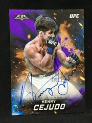 Henry Cejudo [Purple] Ufc Cards 2019 Topps UFC Knockout Fire Autographs Prices