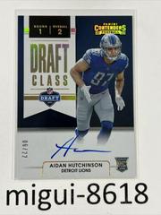 Aidan Hutchinson [Gold] Football Cards 2022 Panini Contenders Draft Class Autographs RPS Prices
