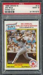 Jim Rice [Hand Cut] #13 Baseball Cards 1986 Drake's Prices