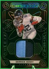 Derrick Henry [Green] Football Cards 2022 Panini Obsidian Atomic Material Prices