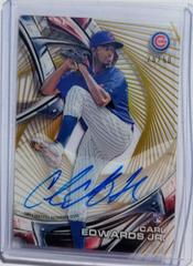 Carl Edwards Jr. [Gold Rainbow Diffractor] Baseball Cards 2016 Topps High Tek Autograph Prices
