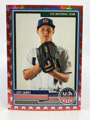 Coy James [Red] #31 Baseball Cards 2023 Panini Stars & Stripes USA Prices