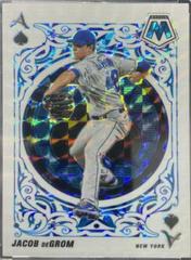 Jacob deGrom [Reactive Blue] #A-1 Baseball Cards 2022 Panini Mosaic Aces Prices
