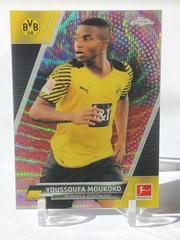 Youssoufa Moukoko [Pink Wave Refractor] Soccer Cards 2021 Topps Chrome Bundesliga Prices
