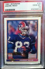 Andre Reed Football Cards 1991 Bowman Prices