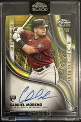 Gabriel Moreno [Gold] Baseball Cards 2023 Topps Chrome Black Super Futures Autographs Prices